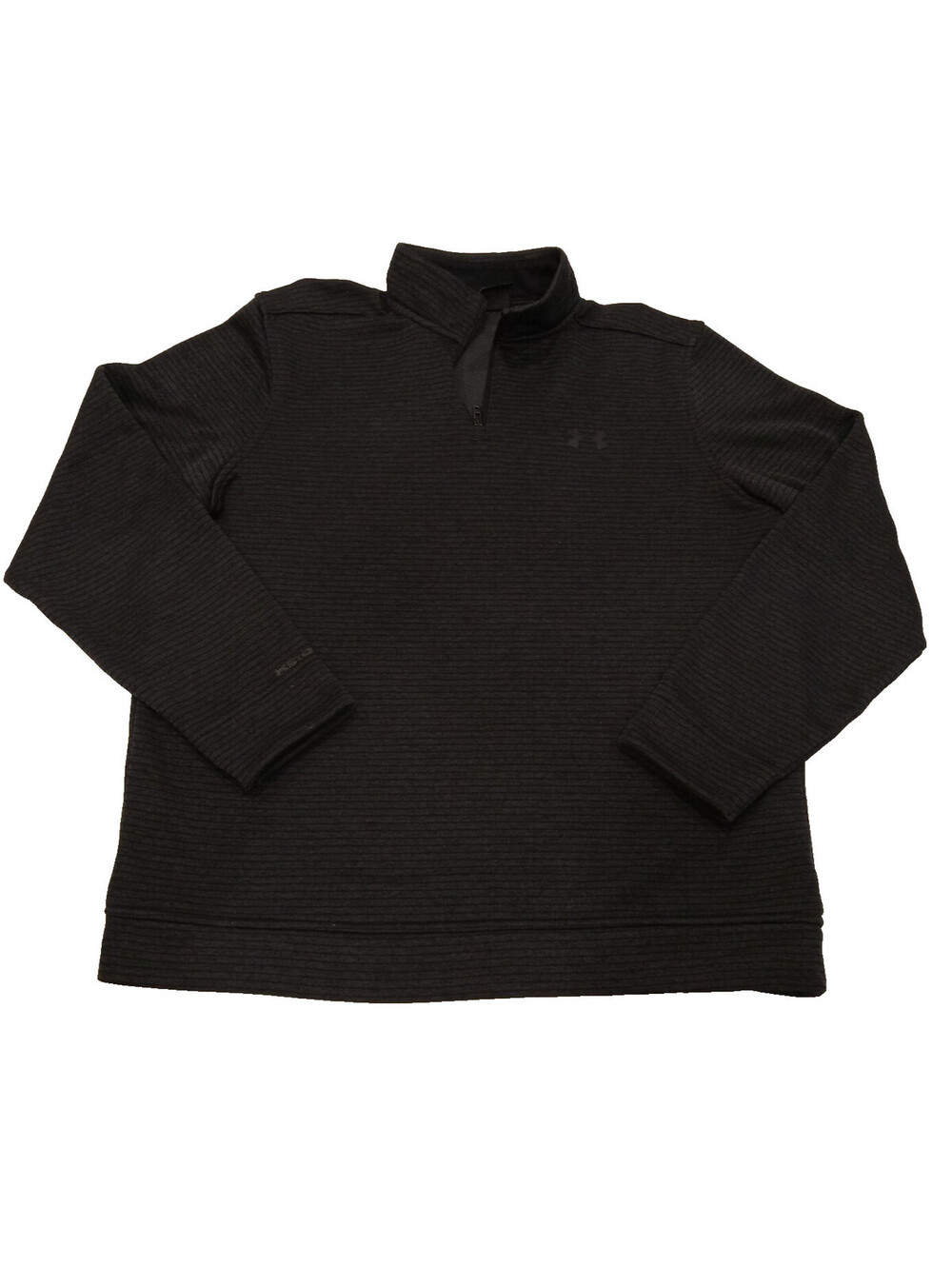 Under Armour Storm Sweater Fleece Womens Medium Black 1/4 Zip Ribbed Pullover M